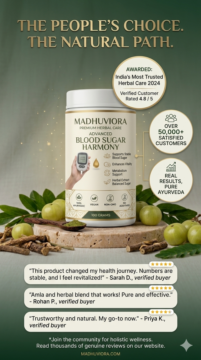 MADHUVIORA ® DIABETES BLOOD SUGAR POWDER 60DAYS CHALLENGE