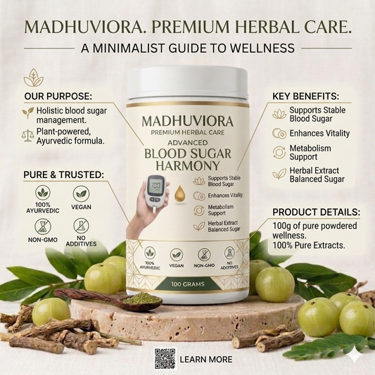 MADHUVIORA ® DIABETES BLOOD SUGAR POWDER 60DAYS CHALLENGE