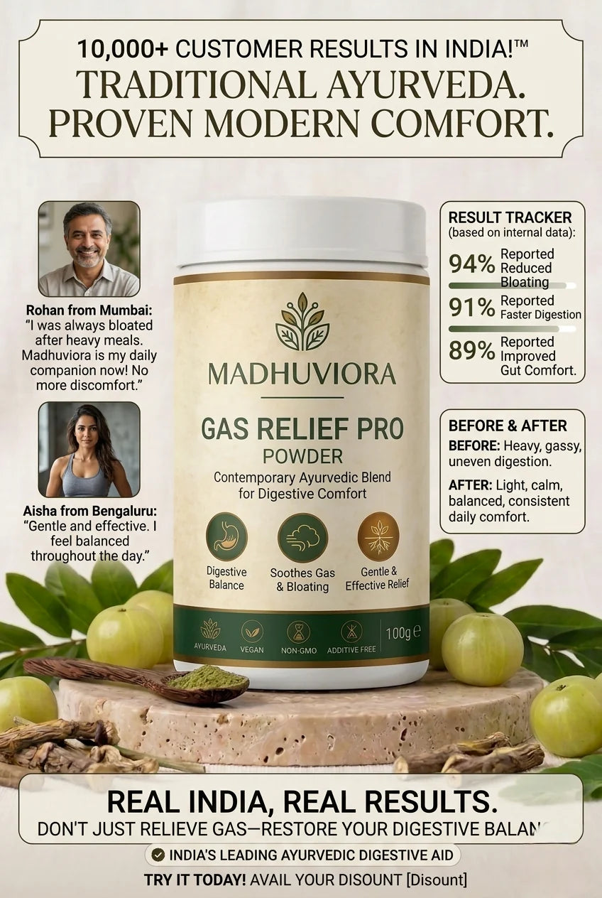 MADHUVIORA ® GAS RELIEF PRO POWDER 60 DAYS CHALLENGE