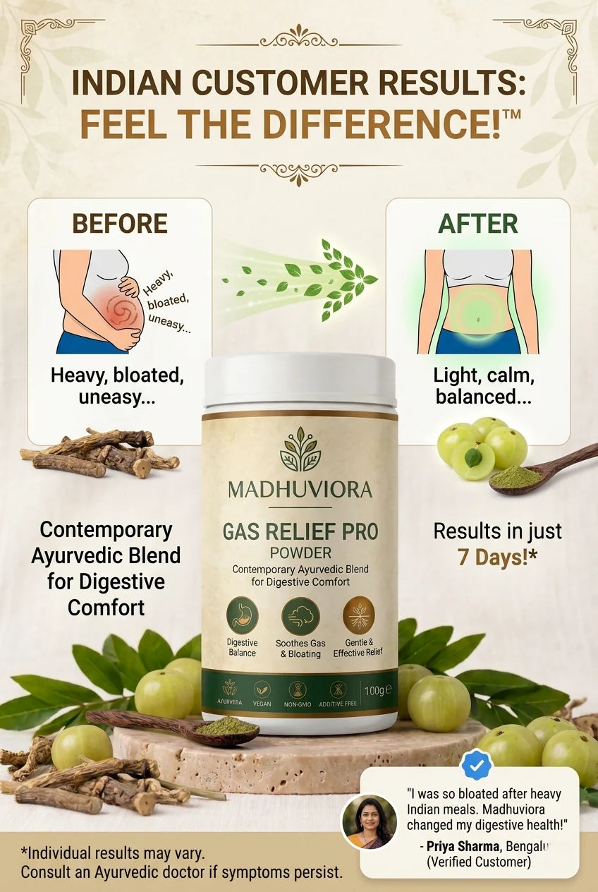 MADHUVIORA ® GAS RELIEF PRO POWDER 60 DAYS CHALLENGE