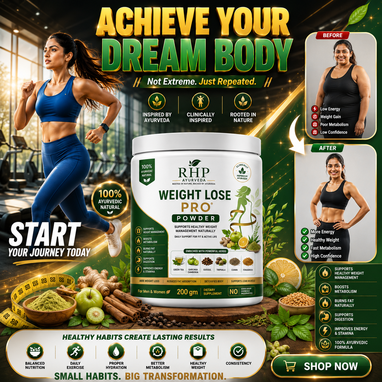 RHP Weight Loss Pro Powder-30 Days Challenge
