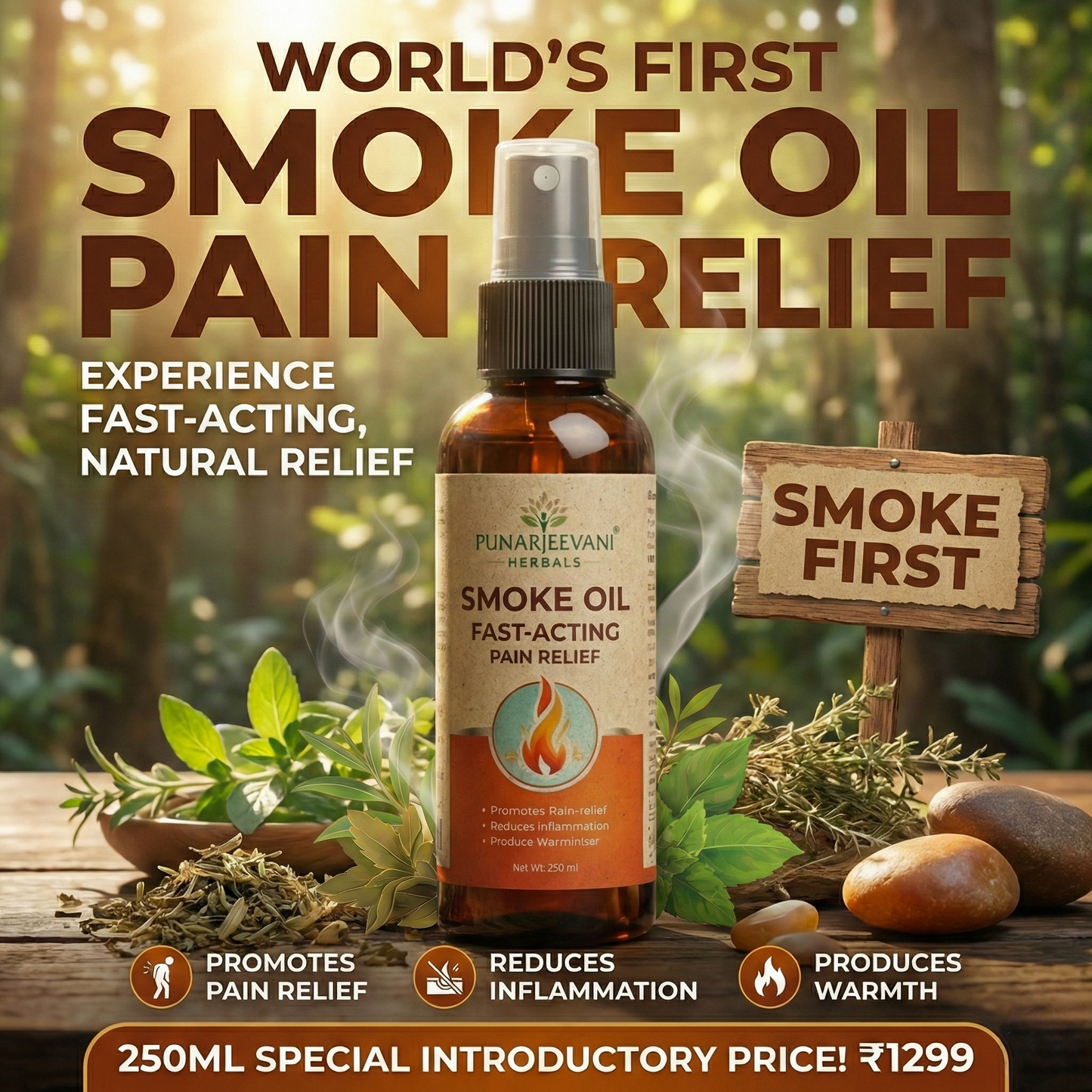 Fast Acting Smoke Oil- Modern Pain Relief Oil