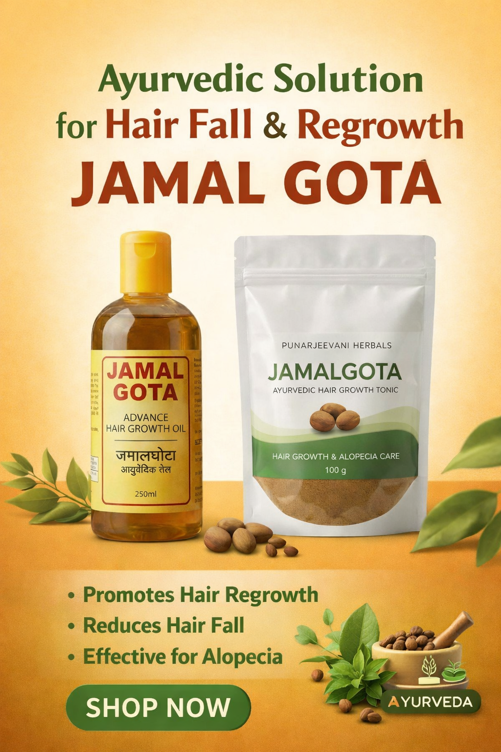 Advanced Jamalgota Herbal Hair Oil-100% Intense Hair Care